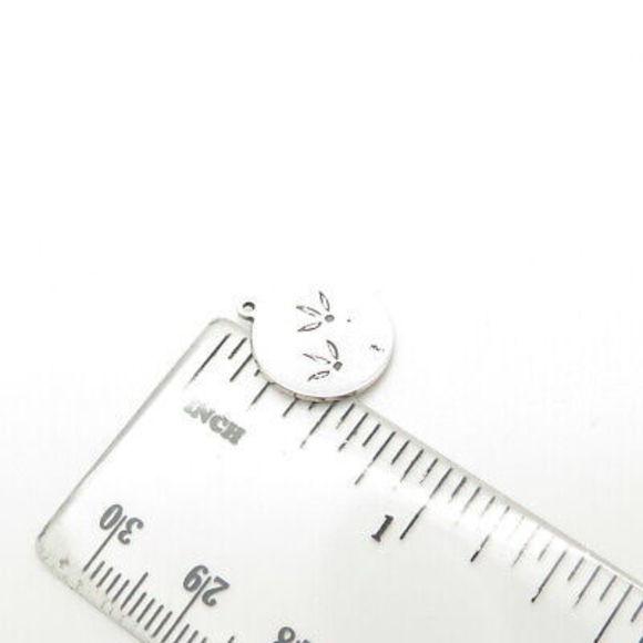 925 Sterling Silver USA Two In Town Bird's Feet Charm Pendant - Picture 3 of 8